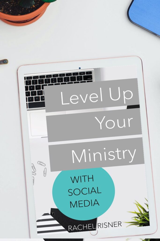 Level Up Your Ministry With Social Medai eBook on tablet